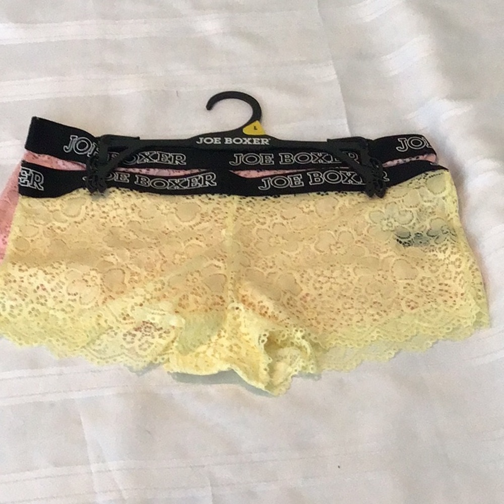 Joe Boxers yellow/peach set of 2 never worn size L great condition